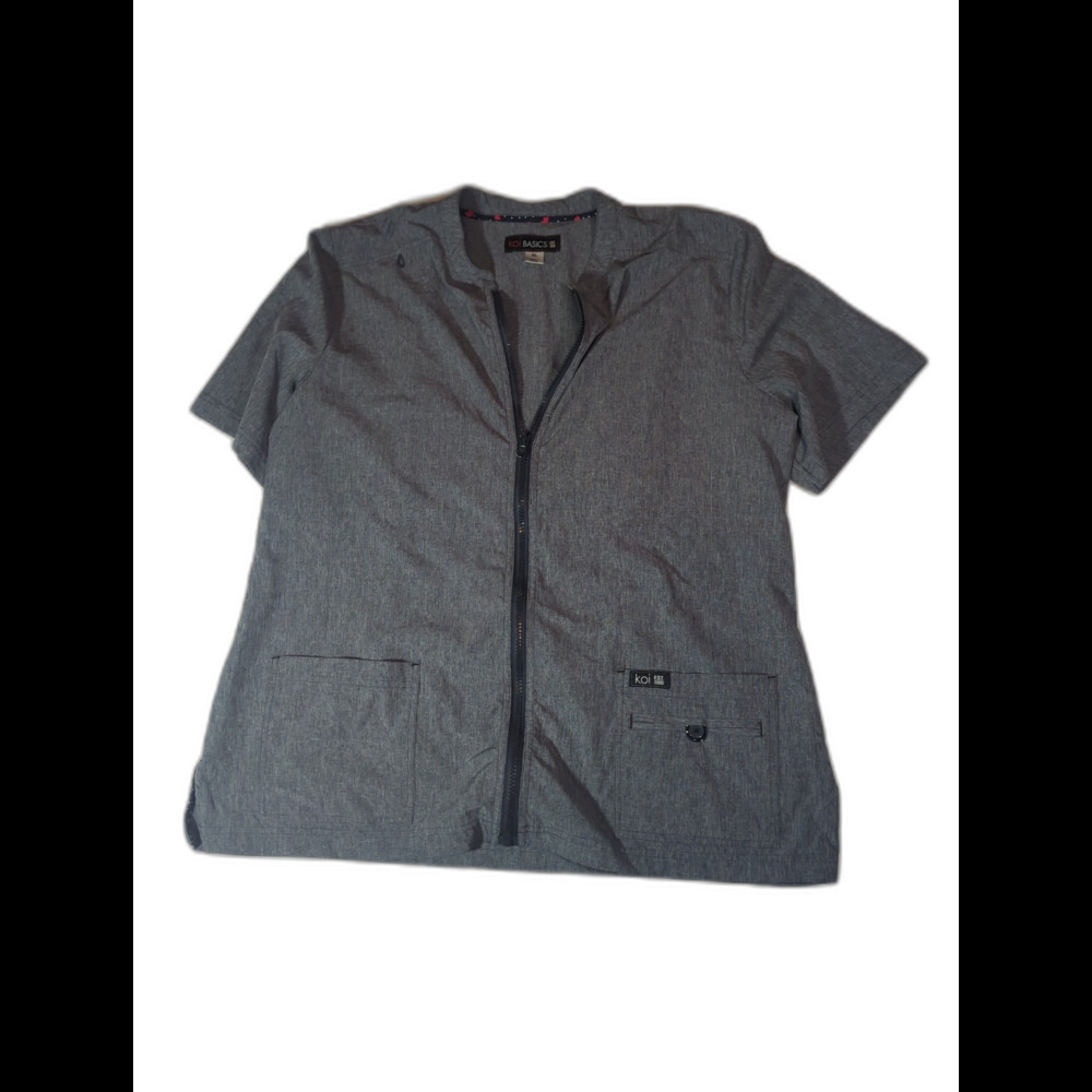 Koi Basics Zip Up Scrub Top